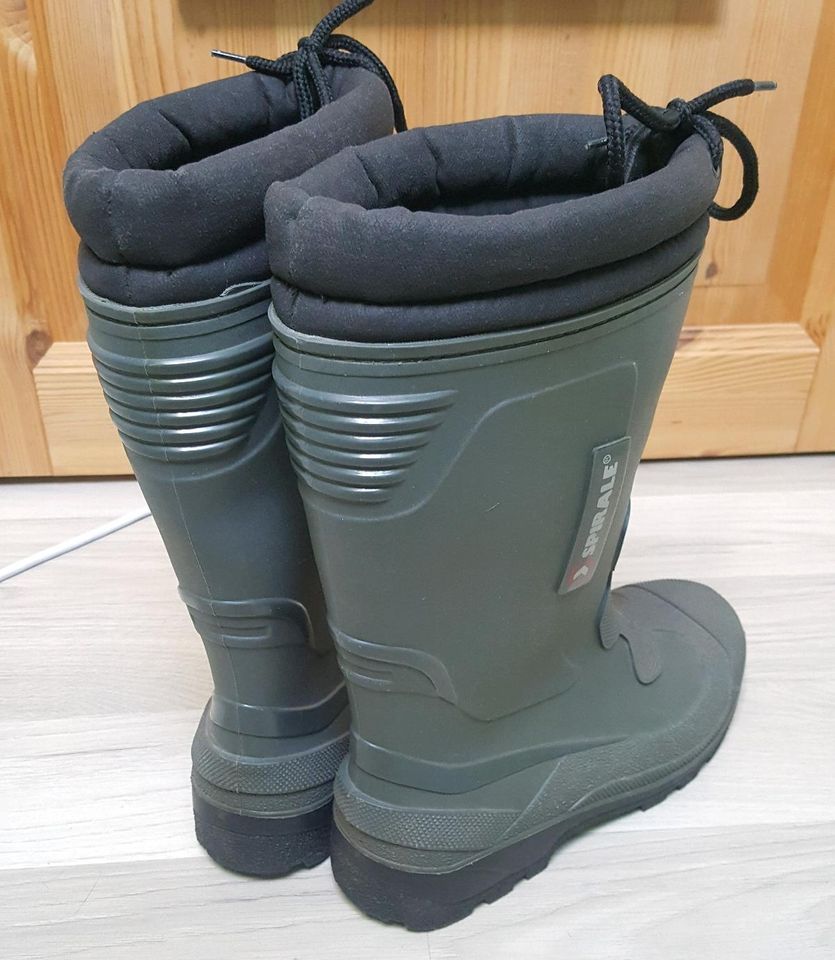 Jagdstiefel Regenstiefel Gummistiefel SPIRALE Größe 37 olivgrün in Jüterbog