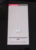HONDA BROSCHÜRE PROGRAMM 1989 CIVIC CRX PRELUDE LEGEND Bayern - Eckersdorf Vorschau