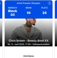 4x Chris Brown sitzplätze Karten alle nebeneinander Hamburg Baden-Württemberg - Lahr (Schwarzwald) Vorschau