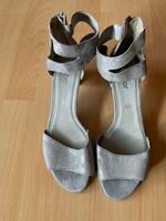Gabor edle Leder Sandalen Sandaletten silber grau metal brush Neu Niedersachsen - Burgwedel Vorschau