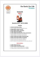 Kubota Service Kit - Wartungssatz - Filtersatz Nordrhein-Westfalen - Bad Oeynhausen Vorschau