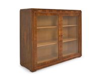 ANTIK! Kleiner Vitrinenschrank restauriert Art Déco Mid-Century 1940 Nussbaum K-0153 Nordrhein-Westfalen - Lüdinghausen Vorschau