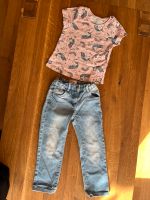 Jeans und T-Shirt Set Größe 98/104  Einhörner Nordrhein-Westfalen - Bocholt Vorschau