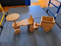 Rutschauto aus Holz Kinderspielzeug Auto mit Hänger Rheinland-Pfalz - Matzenbach Vorschau