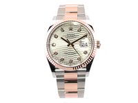 Rolex Datejust 36 Oystersteel / Everose-Gold Ref. 126231 Silber Riffelmuster Diamant Baden-Württemberg - Bietigheim-Bissingen Vorschau