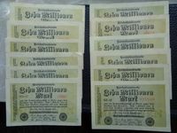 12X 10 Millionen Mark Banknoten von 1923, Eimsbüttel - Hamburg Lokstedt Vorschau