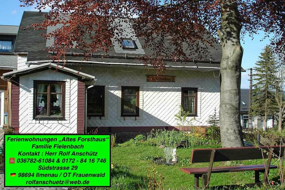 ⚠️ Ferienwohnung "Altes Forsthaus" in Thüringen / Frauenwald in Ilmenau