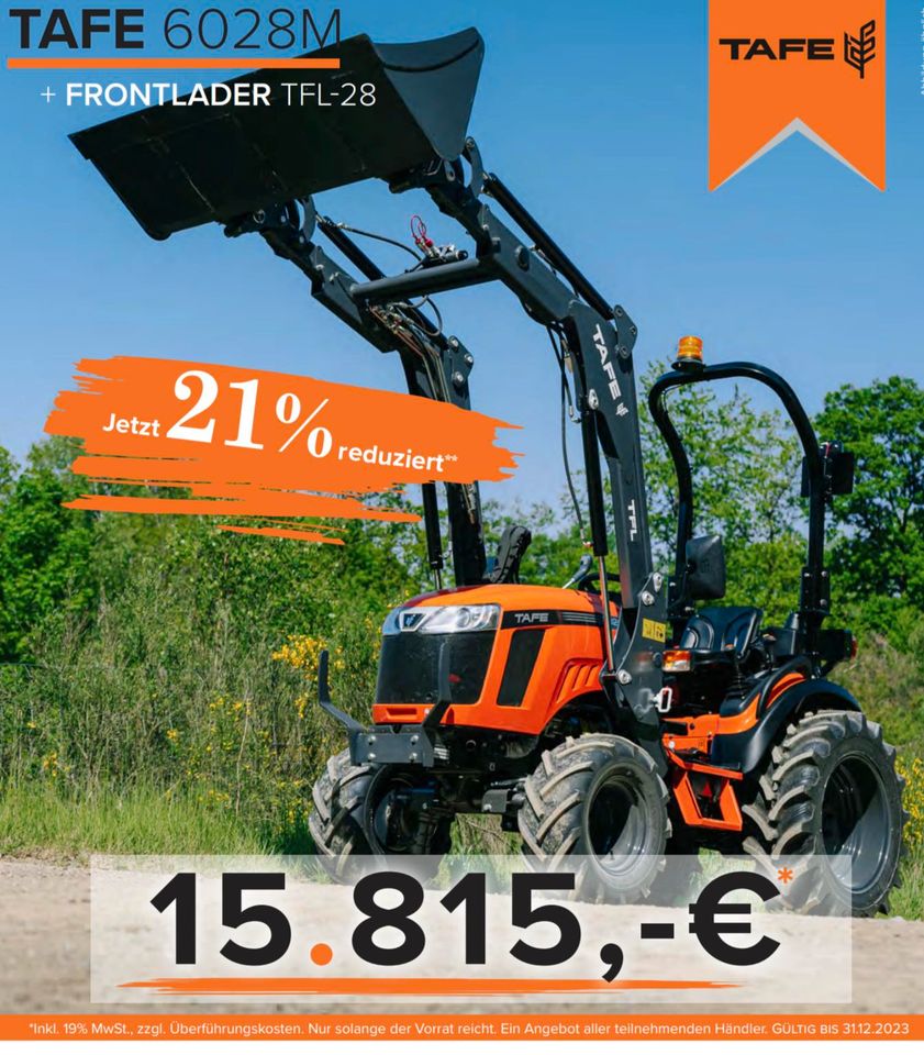 ⭐TAFE TRAKTOR mit 25Ps und Allrad und Frontlader ⭐ in Tännesberg