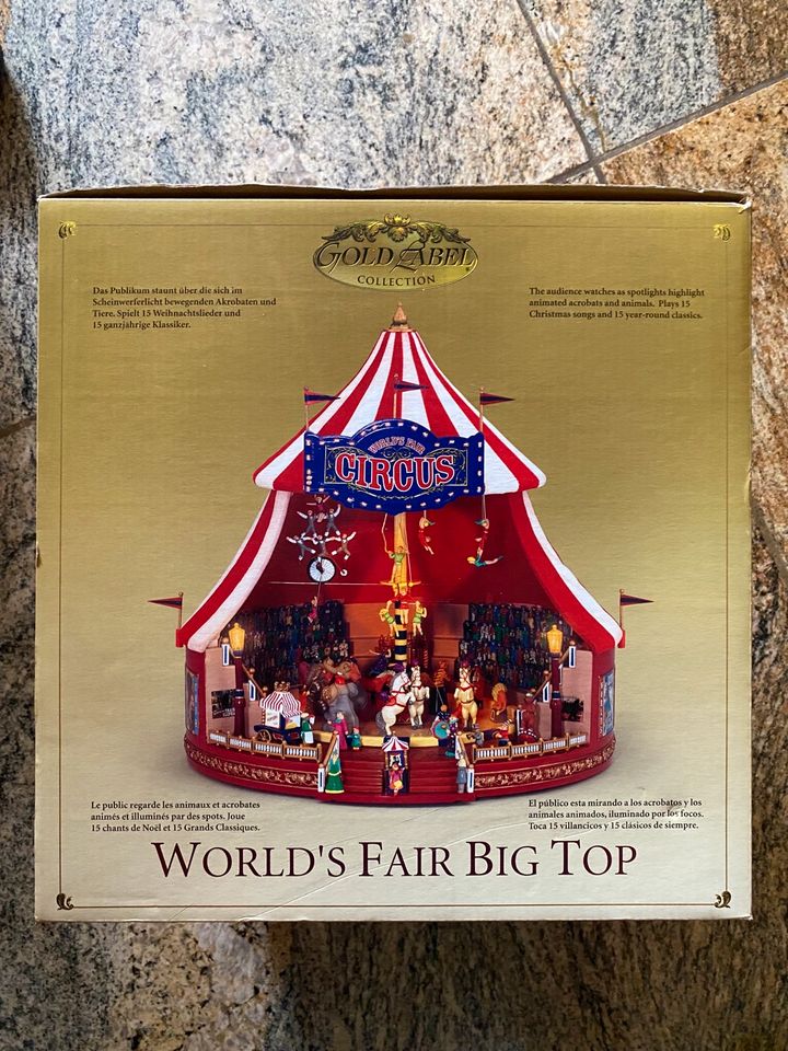 WORLD'S FAIR BIG TOP, Gold Labal, Deko Weihnachten in Zerbst (Anhalt)