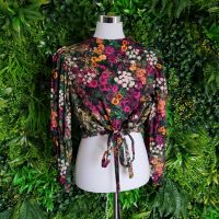 Desigual bluse blumenmuster cropped L Saarland - Mandelbachtal Vorschau