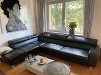 Schwarzes Ledersofa Frankfurt am Main - Sachsenhausen Vorschau