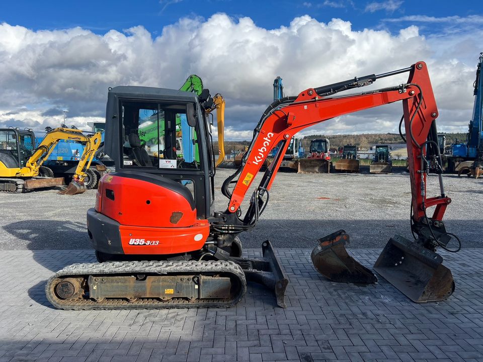 Kubota U35-3a3 Bagger, Minibagger 2017 1360h 3,5t (24500€ netto) in Oberderdingen