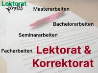 Lektorat/Korrekturlesen: Masterarbeit, Bachelorarbeit, Hausarbeit München - Berg-am-Laim Vorschau
