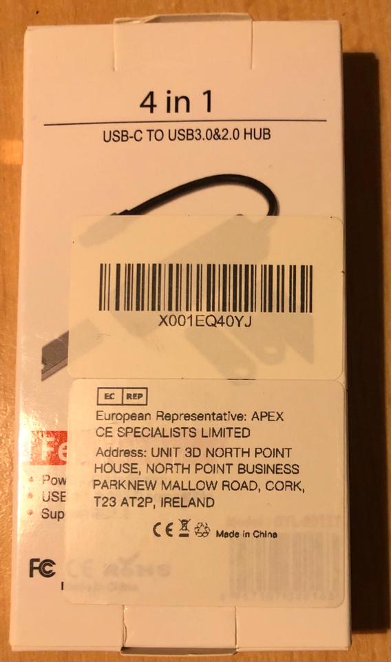 4 Port USB 3.0 Splitter oder 4 in 1 USB Typ C Adapter MacBook in Berlin