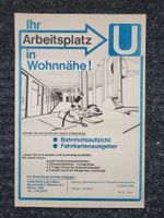 DDR Berlin Ost BVB Kaderabteilung U-Bahn Plakat Original Aufsicht Berlin - Charlottenburg Vorschau