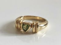Peridot Edelstein 925 Silber vg Gold Ring Silberring Herz Berlin - Mitte Vorschau