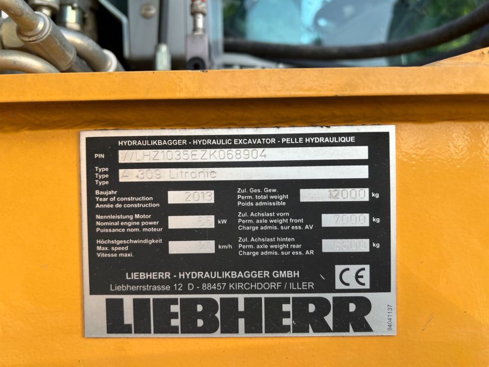 Liebherr Mobilbagger A 309 Litronic Klima Schwenkschaufel in Berlin