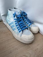 Adidas Hellblaue Nizza Plateau High Sneaker, Größe 40 Harburg - Hamburg Neugraben Vorschau