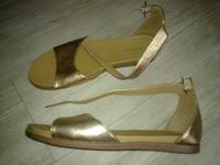 flache Sandalen Leder Anna Field rotgold roségold kupferfarben Hessen - Wiesbaden Vorschau