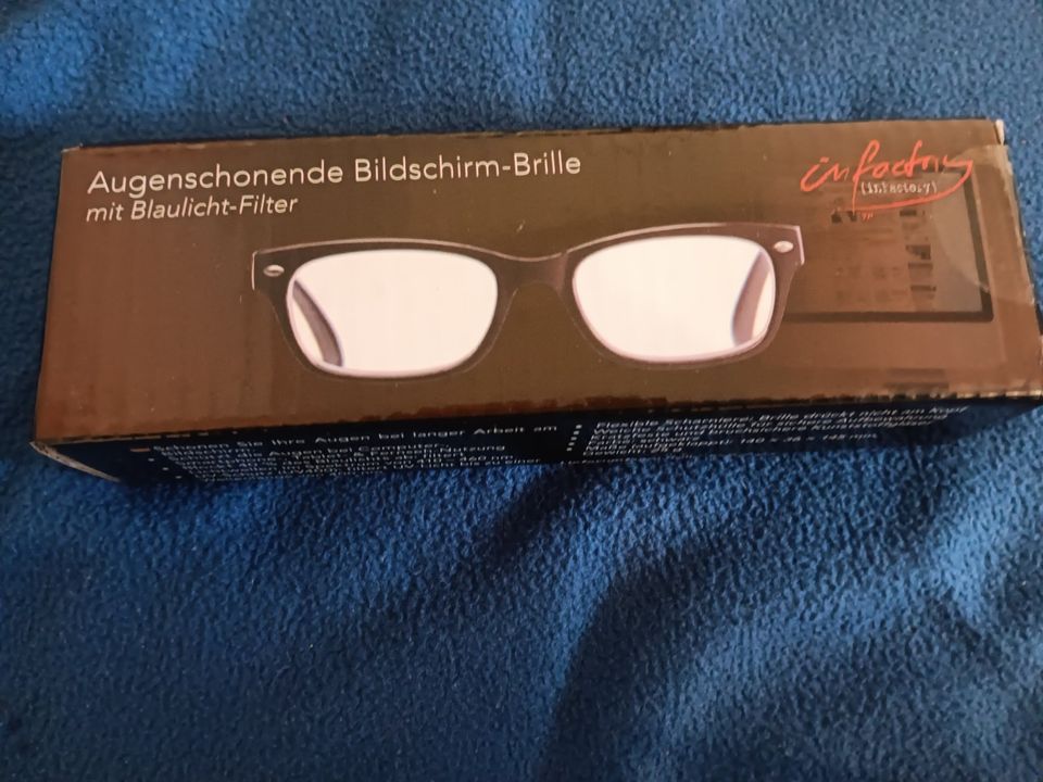 Augenschonende Bildschirm-Brille m.Blaulicht-Filter,3,0 Diop. NEU in Hessen  - Hadamar