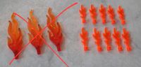 Lego 3 x große Flammen / 10 x kleine Flammen Nordrhein-Westfalen - Velen Vorschau