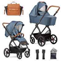 Gesslein FX4 Swing - 2in1 Kinderwagen-Set - Design 458458 - inkl. Panorama Lyx Babywanne + Sportsitz Swing + Wickeltasche + Zubehör - NEU Hessen - Fulda Vorschau