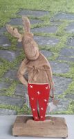 1 lustiger Elch Holz Weihnachten Geschenk Deko 43 cm Nordrhein-Westfalen - Soest Vorschau