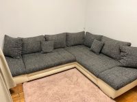 Sofa Couch L-Form grau/weiß inkl. Kissen, LED Licht defekt Niedersachsen - Nienburg (Weser) Vorschau