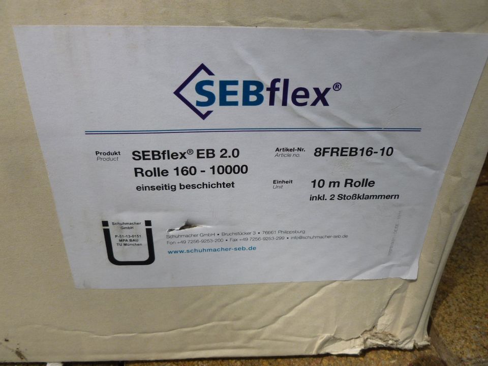 Original SEBFlex 2.0 Fugenblech Fugenband Dichtblech Verzinkt 10m in Altenkirchen