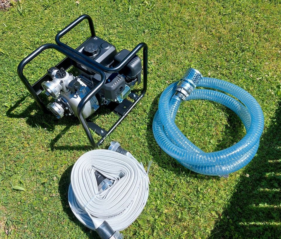 Wasserpumpe Benzin 30m³/h zu mieten leihen Gartenpumpe Brunnenbau in Egling