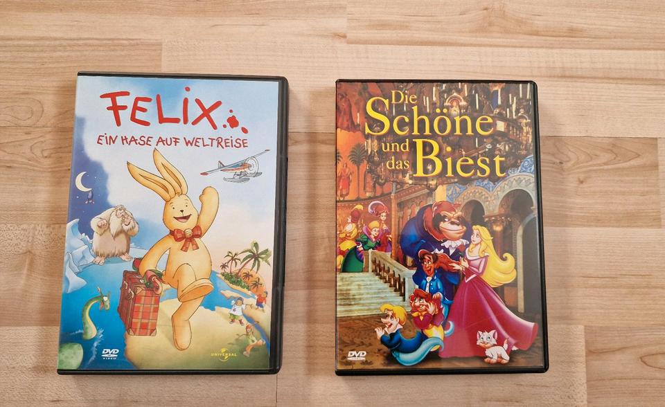 Die Schöne und das Biest + Felix Ein Hase auf Weltreise  DVDs in Großpösna