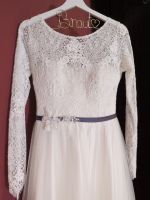 Brautkleid 38 Bianco Evento Winterhochzeit Boho Ärmel Bayern - Griesstätt Vorschau