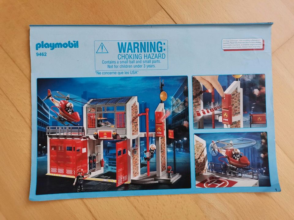 PLAYMOBIL 9462 große Feuerwache mit sound in Alpirsbach