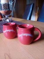 2 Feuerzangentassen  Becher Tassen rot Bergedorf - Hamburg Altengamme Vorschau