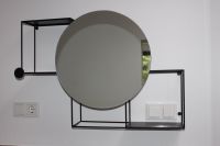 Badezimmerspiegel mit integriertem schwarzem Metallregal Saarland - Bous Vorschau
