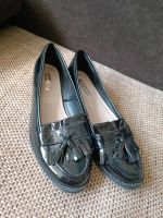 Primark Damen flache Schuhe schwarz lackiert Größe 39 Niedersachsen - Osnabrück Vorschau
