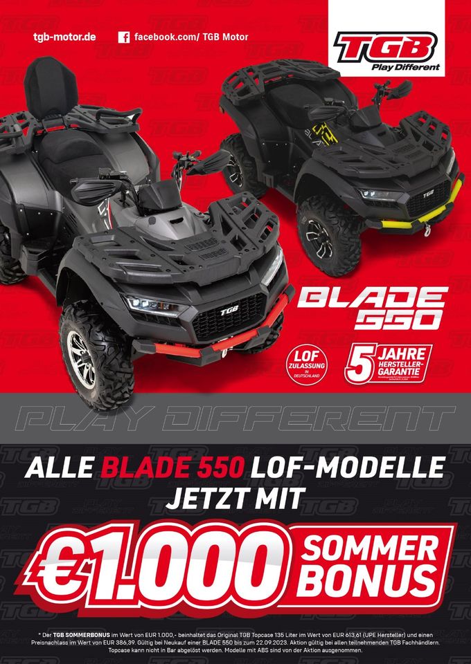 TGB BLADE 600 EPS ABS T3 Model 2024 Quad/ATV in Zimmern ob Rottweil