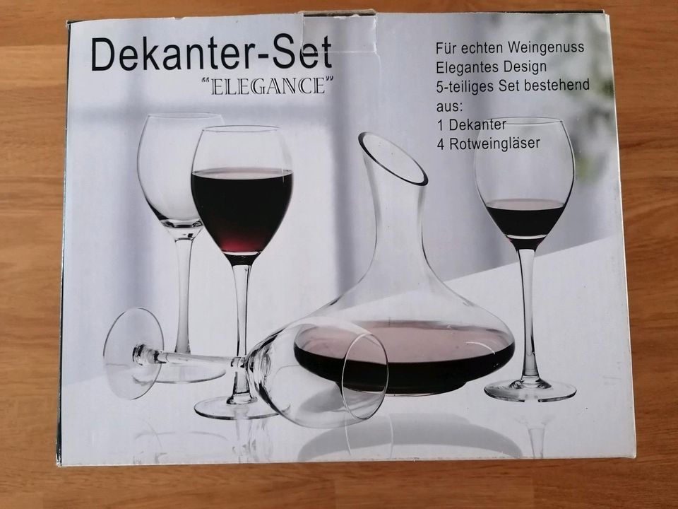 UNBENUTZT, OVP Dekanter-Set "Elegance" in Kreßberg