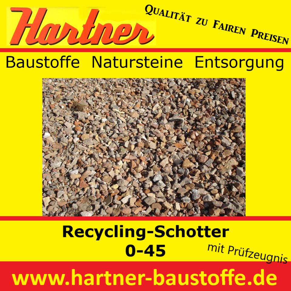 RCL,  Recycling, RCL- Schotter, RCL 0/45, Recyclingmaterial in Gelsenkirchen