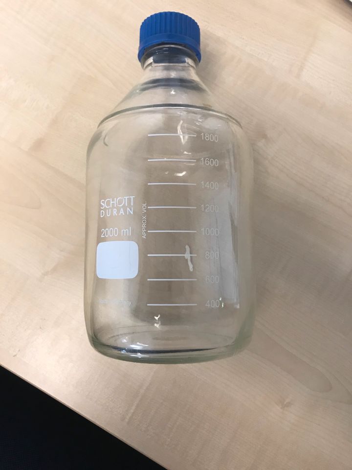 Schott Flasche aus Glas 2000ml in Osterby bei Medelby
