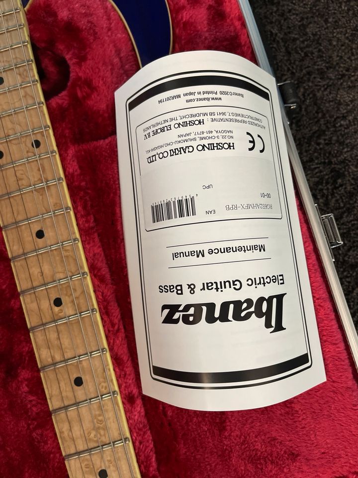 Ibanez Prestige E-Gitarre in Drop-C, RG652AHMFX-RPB in Nüdlingen