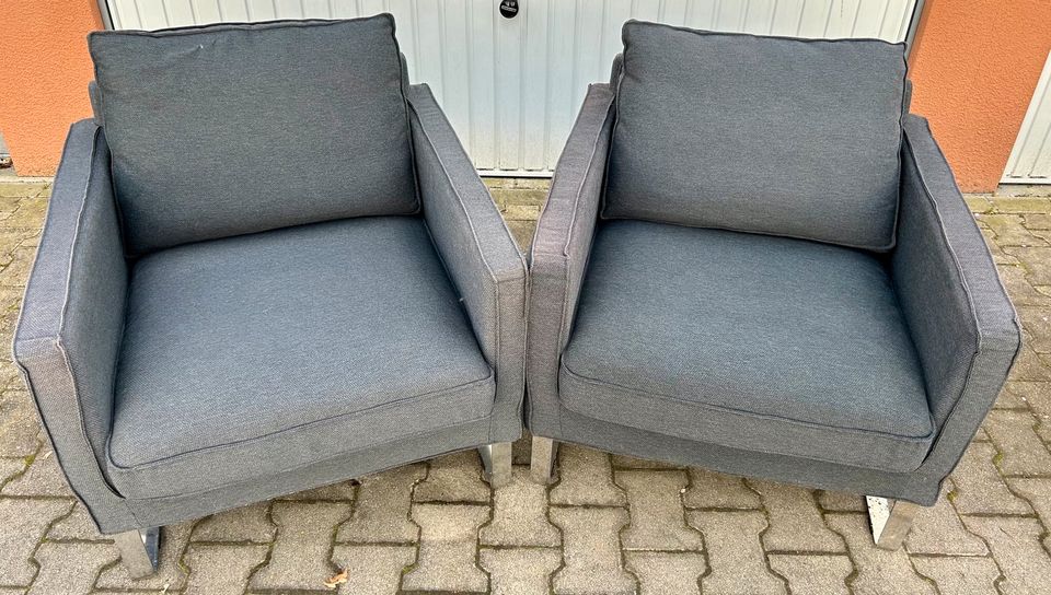 2 graue Sessel von IKEA in Preußisch Oldendorf