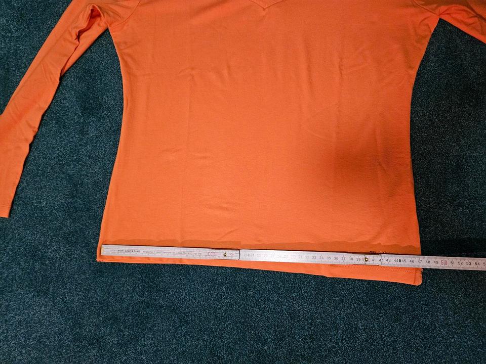 BIBA T-Shirt Langarm neuwertig in orange Gr. 1 ca 38 Langarmshirt in Xanten