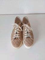 Supetga Textil Plateau Sneaker 39 beige Obervieland - Habenhausen Vorschau
