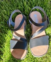 Rieker Damen klassische Sandalen schwarz Gr 40 Baden-Württemberg - Unterensingen Vorschau