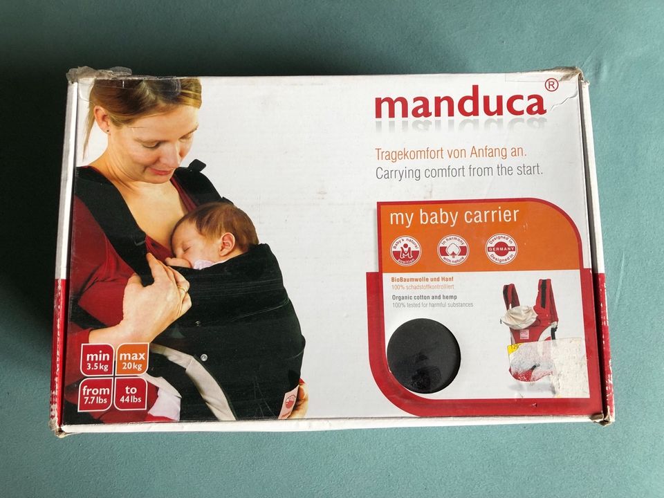 Manduca Babytrage mit Anleitung und Karton in Zwoenitz