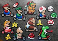 Bügelperlen Bilder Pixelart Dekoration von Super Mario Kart Mecklenburg-Vorpommern - Stralsund Vorschau