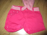 schöne Mädchen Sommer Shorts kurze Hose pink Gr. 110 Stoffgürtel Thüringen - Elxleben an der Gera Vorschau