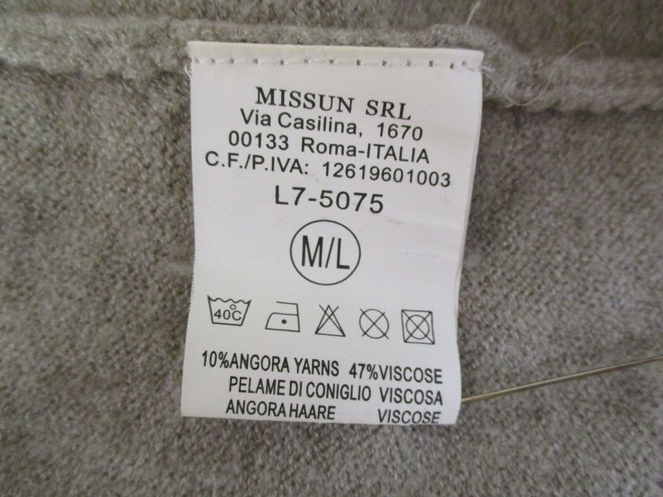 Louise Orop Pullover Viscose Angora braun Rollkragen Pelz M / L in Isny im Allgäu