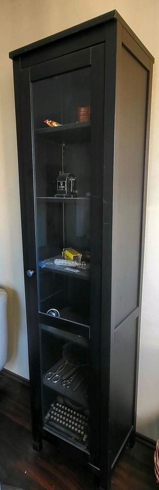 ❗️Ikea Hemnes Glas Vitrine Vitrinenschrank schwarzbraun in Burg (Spreewald)